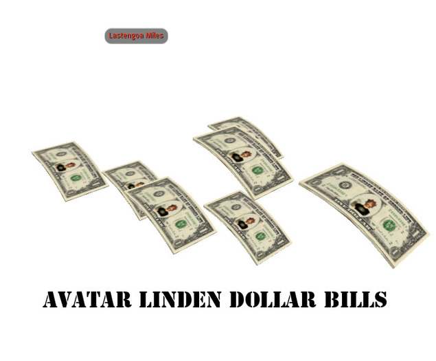 Second Life Marketplace Avatar Linden Dollar Bill